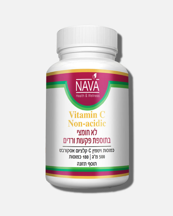180 capsules of vitamin C non-acidic with rose hips - 500 mg